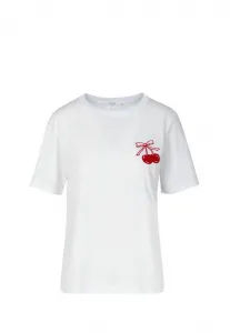 Мини-Футболка с принтом вишни Coster Copenhagen, White