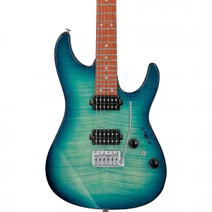Электрогитара Ibanez AZ24S1F Standard, прозрачный бирюзовый градиент