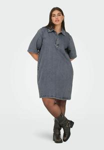 Платье ONLY Carmakoma RY KURZES, Medium Grey Denim/Grey Denim