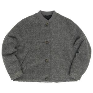 Женская куртка-бомбер из веганской шерсти - куртка для отдыха Mazine, Anthracite Melange