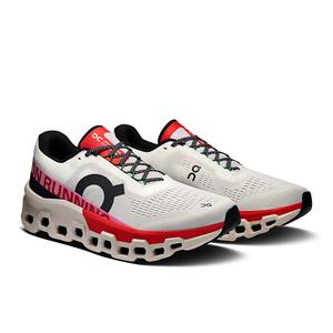 Кроссовки для бега On Cloudmonster 2 (мужские) - цвет слоновая кость/серебристый, Ivory/Silver