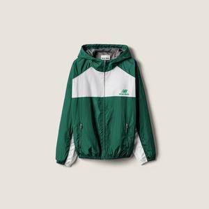 Толстовка-куртка из технического поплина MIU MIU, зеленый