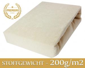 Простынь на резинке махровая Простыня на резинке 200х200 см светло-бежевый ПРЕМИУМ Timex-Pol