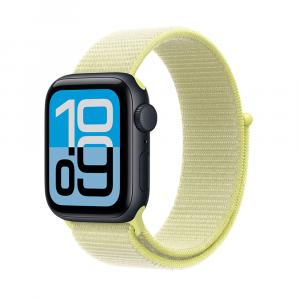 Умные часы Apple Watch SE 3, 2025 (GPS), 40 мм, Midnight Aluminum Case/Textile Neon Yellow Sport Loop