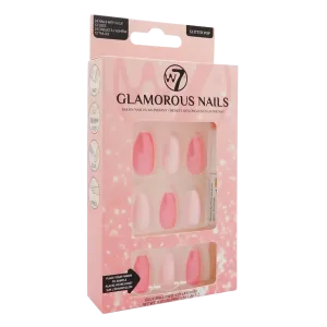 W7 Glamorous Nails накладные ногти Glitter Pop, 24 шт/уп