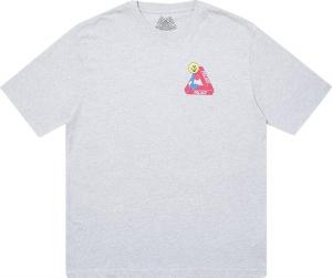 Футболка Palace Tri-Smiler T-Shirt 'Grey Marl', серый