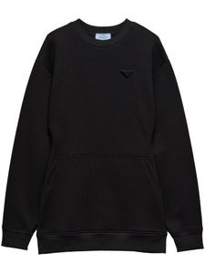 Толстовка с тисненым логотипом Prada, черный