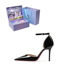 ROBINHOOD Эксклюзивные туфли на шпильке с 3D коробкой от Dream Castle, цвет Black[Dream Castle Exclusive 3D Gift Box]