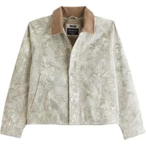 Куртка мужская Abercrombie＆Fitch, серый камуфляж