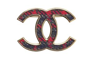 CHANEL Брошь унисекс черная