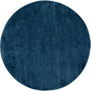 Ковер SAFAVIEH, 201 x 201 см,  Penelope Shag Collection, круглый, Navy, без линьки и простой в уходе, идеален для гостиной, столовой, спальни (PNL540N)