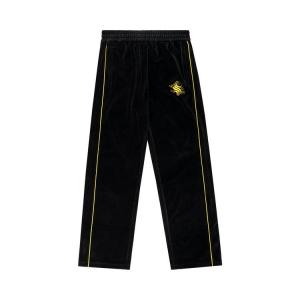 Брюки Sp5der Outline Velour Track Pant, Black
