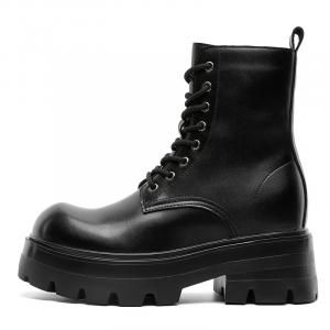 Мужские ботинки Martin Invisible Height 7 см JETRAM, Black (Hidden Wedge)