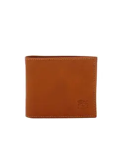 Кожаный складной кошелек Il Bisonte, бежевый