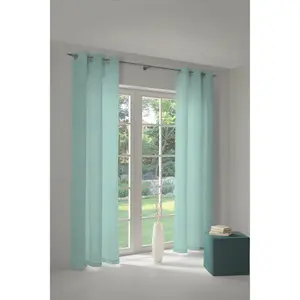 Штора Adam «Scribble», (1 шт.), изготовлена ​​из экологически чистого хлопка, цвет hellblau/naturweiß