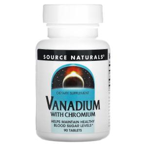 Source Naturals ванадий с хромом, 90 таблеток