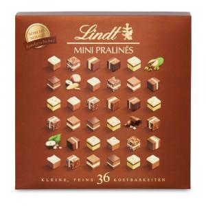 Конфеты Lindt Mini Pralinés, ассорти слоеная нуга, 165г