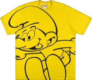 Футболка Supreme x Smurfs Tee 'Yellow', желтый
