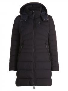 Стеганое пальто со съемным капюшоном черного цвета Gil Bret