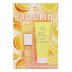 W7 Glow Get'em! набор: осветляющая сыворотка для лица, 1 шт. + гель для умывания, 120 мл