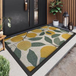 Dajiang Ковер 43x76 см для прихожей, износостойкий, пылеулавливающий, из эластичного волокна Lemon Duoduo, не требует стирки