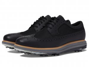 Кроссовки Cole Haan Originalgrand Tour Golf Waterproof, цвет Black/Natural/Quiet Shade
