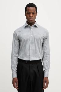 Хлопковая рубашка Eton, серый