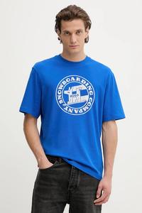 Футболка из хлопка Hugo Blue, синий