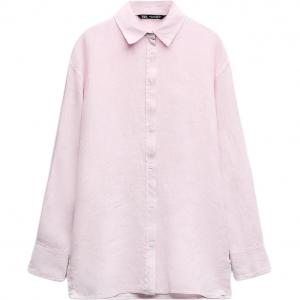 Рубашка женская розовая Zara