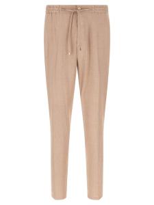 Джоггеры из пламенного льна ETRO, бежевый