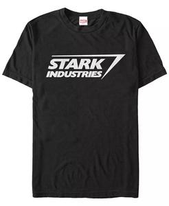 Футболка с коротким рукавом с логотипом Marvel Iron Man Stark Industries Fifth Sun, черный