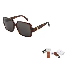 CELINE Солнцезащитные очки квадратной формы, Tortoiseshell