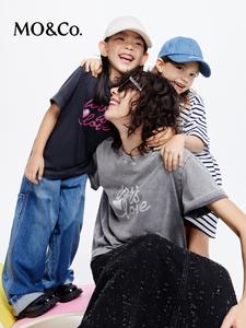 Футболка Moco 2024 с принтом, светло-розовый