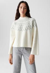 Джемпер OPUS RELAXED FIT STRAIGHT CUT, Milk/Off-White