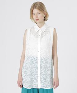 Жаккардовая блузка без рукавов Loveless, цвет White