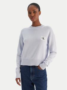 Свитер regular fit Ck Embro Badge LV047D351G Calvin Klein Jeans, голубой