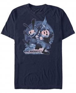 Мужская футболка с коротким рукавом epic mickey oswald and ortensia moon Fifth Sun, синий