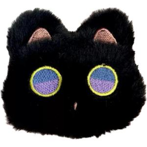 Плюшевый кулон с психоделическими глазами в виде котенка высотой 8,5 см ROUERXIONG, черный