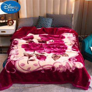 Disney Теплое зимнее одеяло 180х220 см, вес 3 кг, флис, цвет Rose Red 656-Red Bean Paste