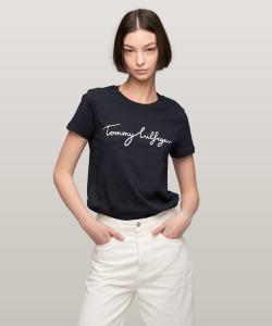 Футболка с круглым вырезом и логотипом