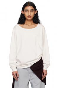 Футболка Off-White с широким воротом LEMAIRE