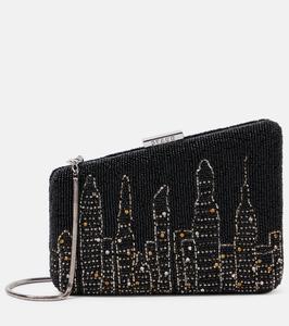 Клатч Carmella NYC Skyline с бисером Staud, Nyc Skyline