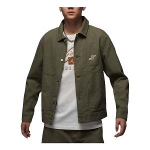 Куртка tatum chicago jacket asia sizing 'medium olive' Air Jordan, зеленый