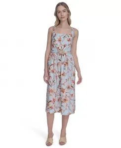 Женское хлопковое платье миди без рукавов Eliza J