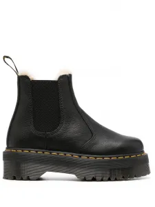 Мужские ботинки Dr. Martens 2976 Quad кожаные на платформе, черный