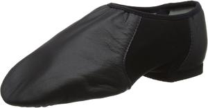 Женские джазовые туфли Bloch Neo-Flex на липучке, кожа, неопрен, подошва с разрезом, с амортизирующими накладками из EVA на передней части стопы и пятке, высокая износостойкость, превосходная посадка, гибкость, степ, черный