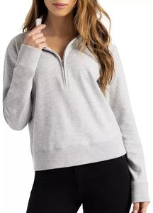 Женский пуловер для гольфа TravisMathew с длинными рукавами и молнией 1/2