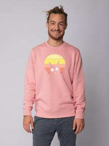 Толстовка wat? Apparel Sunset Cat, цвет canyon pink