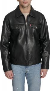 Мужская куртка Levi's из искусственной кожи Levi's Modern Trucker Jacket, Black