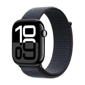 Умные часы Apple Watch Series 10 (GPS), 42мм, Jet Black Aluminum Case/Deep Ink Loop Sports Strap